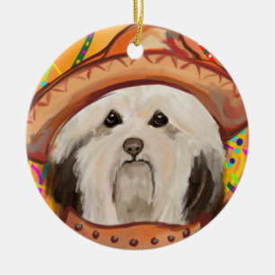 HAVANESE     CERAMIC ORNAMENT