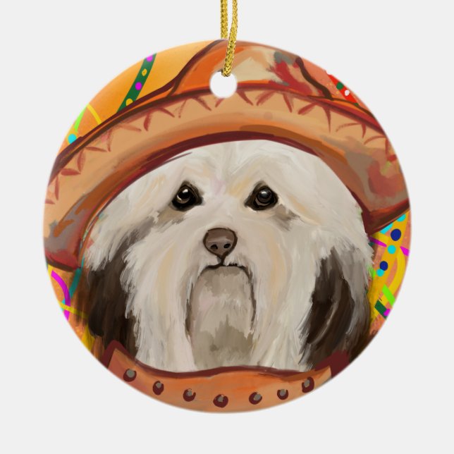 HAVANESE     CERAMIC ORNAMENT (Front)