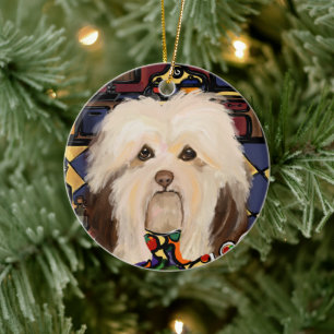 HAVANESE       CERAMIC ORNAMENT