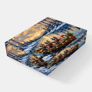 Havanese Christmas Boat Holiday Paperweight