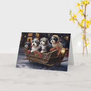Havanese Christmas Festive Season  Card