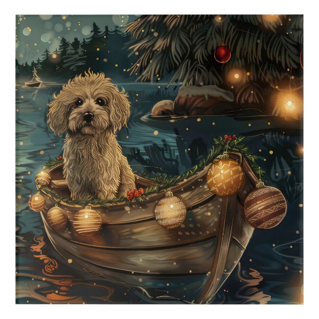 Havanese Christmas Festive Voyage Acrylic Print (Front)