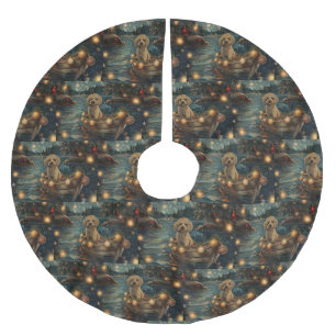 Havanese Christmas Festive Voyage Brushed Polyester Tree Skirt