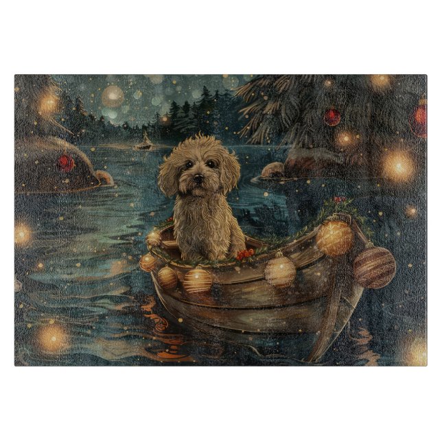 Havanese Christmas Festive Voyage Cutting Board (Front)