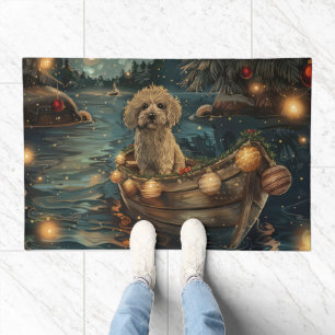 Havanese Christmas Festive Voyage Doormat