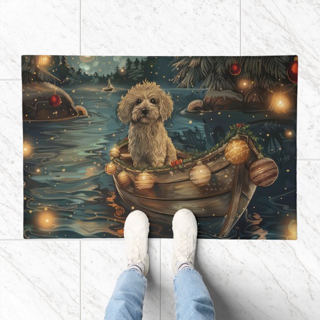 Havanese Christmas Festive Voyage Doormat (Indoor)