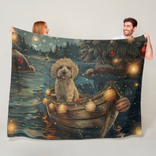 Havanese Christmas Festive Voyage Fleece Blanket