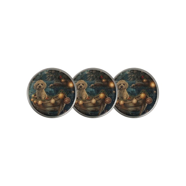 Havanese Christmas Festive Voyage Golf Ball Marker (3 Up)
