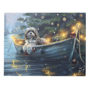 Havanese Christmas Festive Voyage Notepad