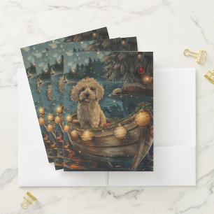 Havanese Christmas Festive Voyage Pocket Folder