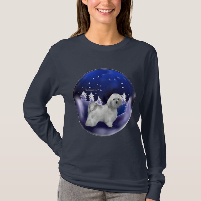 Havanese Christmas Gifts T-Shirt (Front)