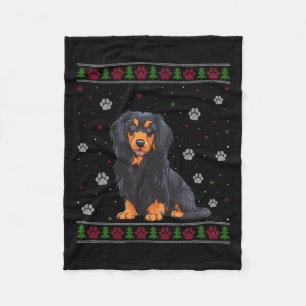 Havanese Christmas Sweater Xmas Pet Animal Dog Lov Fleece Blanket