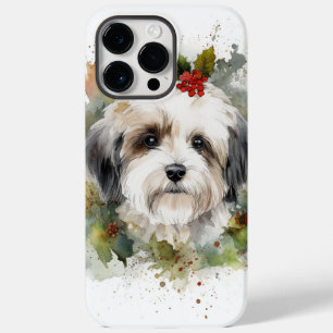 Havanese Christmas Wreath Festive Pup Case-Mate iPhone 14 Pro Max Case