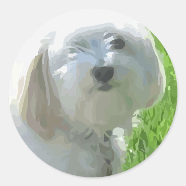 Havanese Classic Round Sticker (Front)