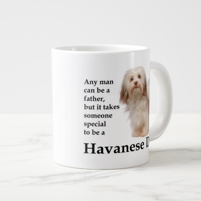 Havanese Dad Jumbo Mug (Front Right)