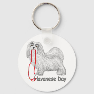 Havanese Day Keychain