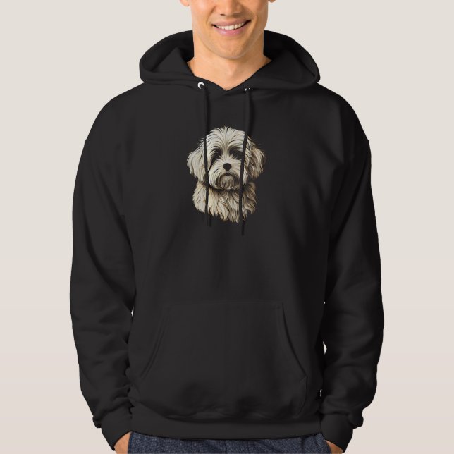 Havanese Dog Bolonka Shih Tzu Lhasa Apso Maltese A Hoodie (Front)
