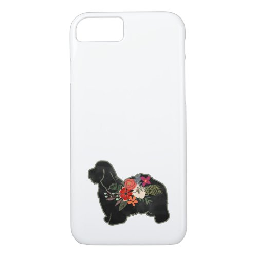 Havanese Dog Breed Boho Floral Sihouette Case_Mate iPhone 87 Case