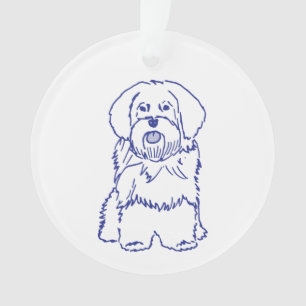 Havanese dog breed ornament