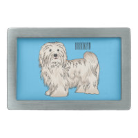 Havanese dog cartoon illustration