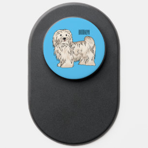 Havanese dog cartoon illustration PopSocket