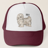 Havanese dog cartoon illustration
