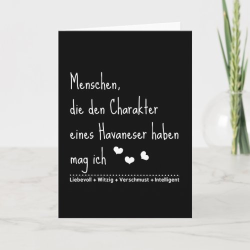 HAVANESE DOG CHARACTER GIFT QUOTE SAYING LOVE CARD