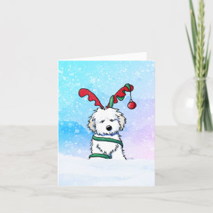 Havanese Dog Christmas Card