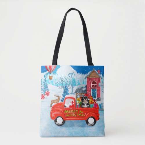 Havanese Dog Christmas Delivery Truck Snow Tote Bag