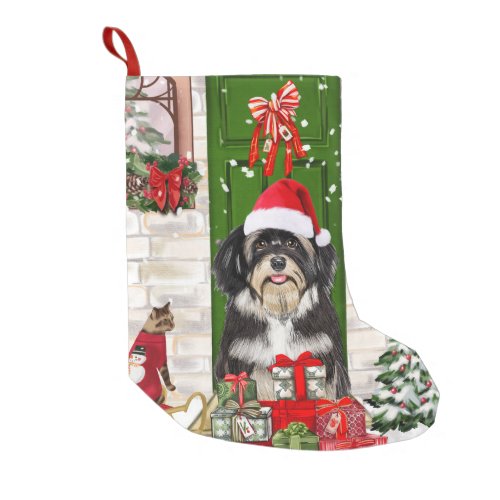 Havanese Dog Christmas Small Christmas Stocking