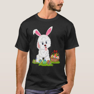 Havanese Dog Easter Egg Hunting Bunny Havanese Eas T-Shirt