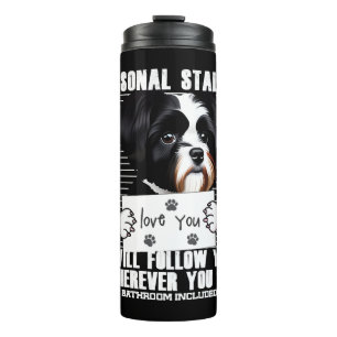 Havanese Dog Funny Stalker Cartoon Thermal Tumbler