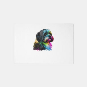 Havanese Dog Pop Art Design Havanese Lovers  Rug