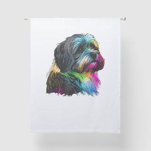 Havanese Dog Pop Art Design Havanese Lovers Sheer Curtains