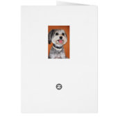 Havanese Dog Portrait Cards (Back)