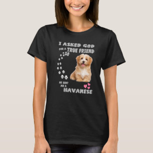 Havanese Dog Quote Mom Dad Print, Cute Bichon Hab T-Shirt