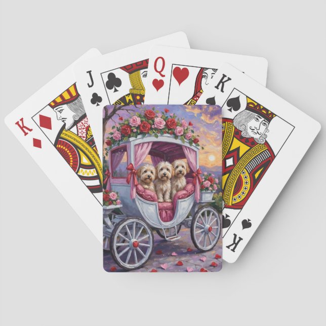 Havanese Dog Valentine's Day  Poker Cards (Back)