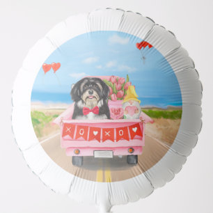 Havanese Dog Valentine's Day Truck Balloon