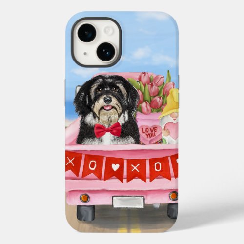 Havanese Dog Valentines Day Truck Case_Mate iPhone 14 Case
