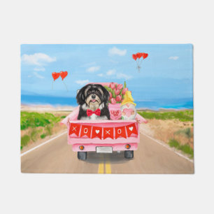Havanese Dog Valentine's Day Truck Doormat