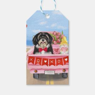 Havanese Dog Valentine's Day Truck Gift Tags