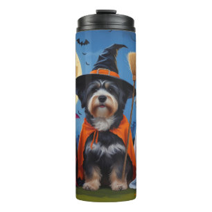 Havanese Dogs Pumpkin Halloween Funny Thermal Tumbler