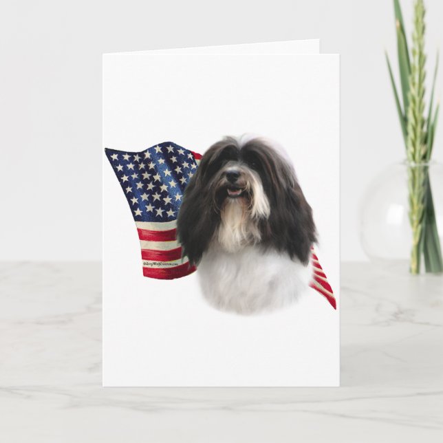 Havanese Flag Card (Front)