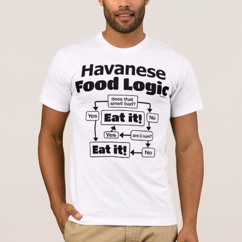 Havanese Food Logic T_Shirt
