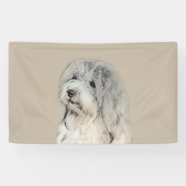 Havanese (Gold Sable) Painting - Original Dog Art Banner (Horizontal)