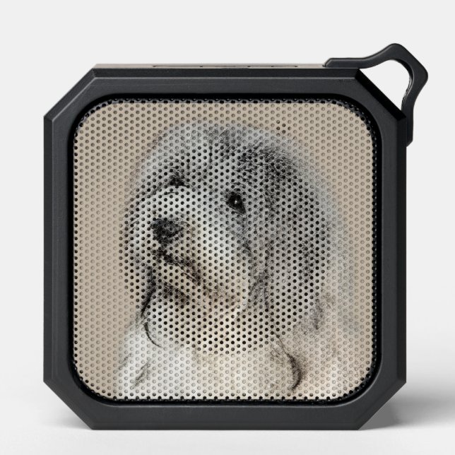 Havanese (Gold Sable) Painting - Original Dog Art Bluetooth Speaker (Front)