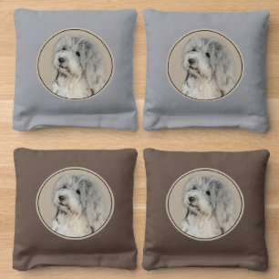 Havanese (Gold Sable) Painting - Original Dog Art Cornhole Bags