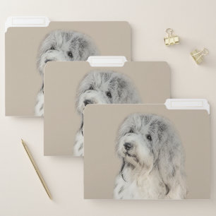 Havanese (Gold Sable) Painting - Original Dog Art File Folder
