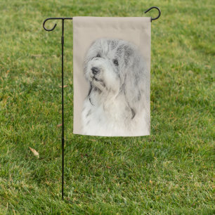 Havanese (Gold Sable) Painting - Original Dog Art Garden Flag