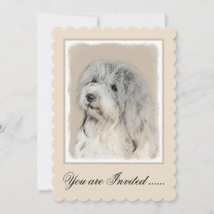 Havanese (Gold Sable) Painting - Original Dog Art Invitation